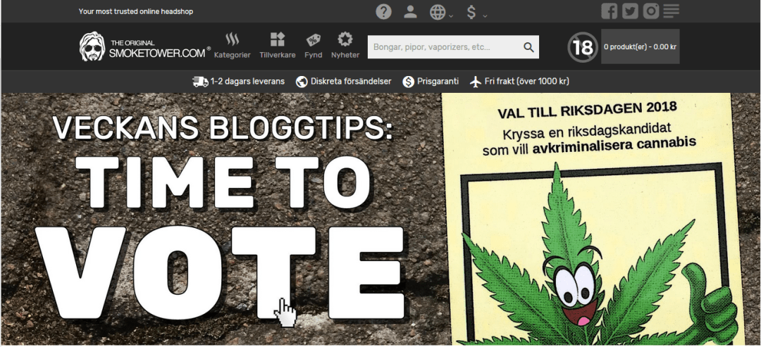 Smoketower.com: Time to Vote - Cannabiskrysset